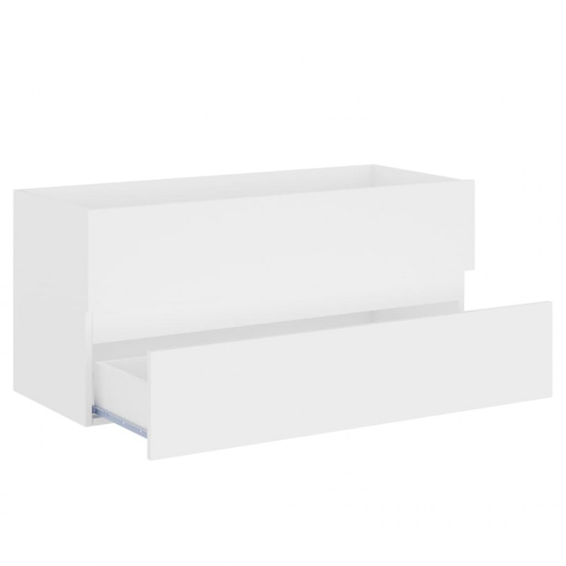 Szafka pod umywalkę, biała, 100x38,5x45 cm