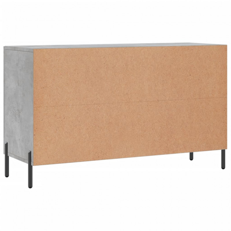 Komoda, szarość betonu, 100x36x60 cm, materiał drewnopochodny
