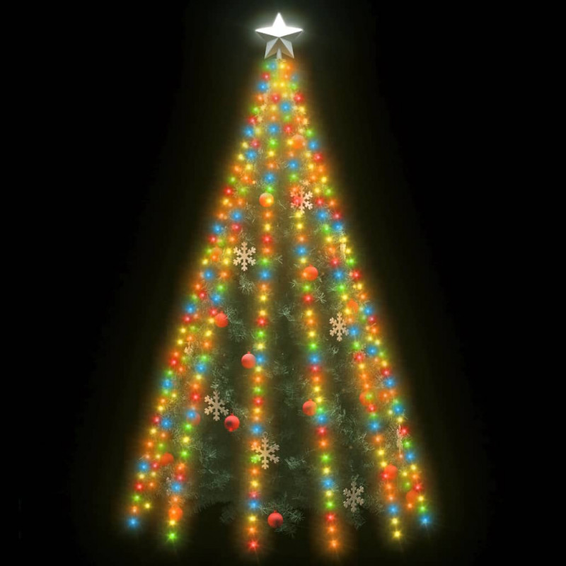 Lampki na choinkę, 500 kolorowych LED, 500 cm, wewn./zewn.