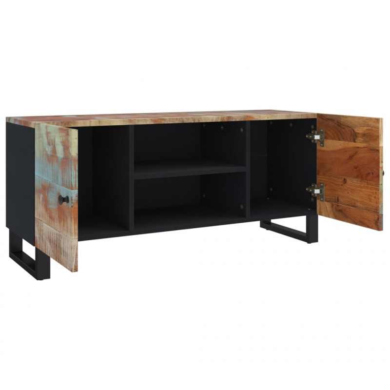 Szafka pod telewizor, 105x33x46 cm, lite drewno odzyskane