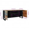 Szafka pod telewizor, 105x33x46 cm, lite drewno odzyskane