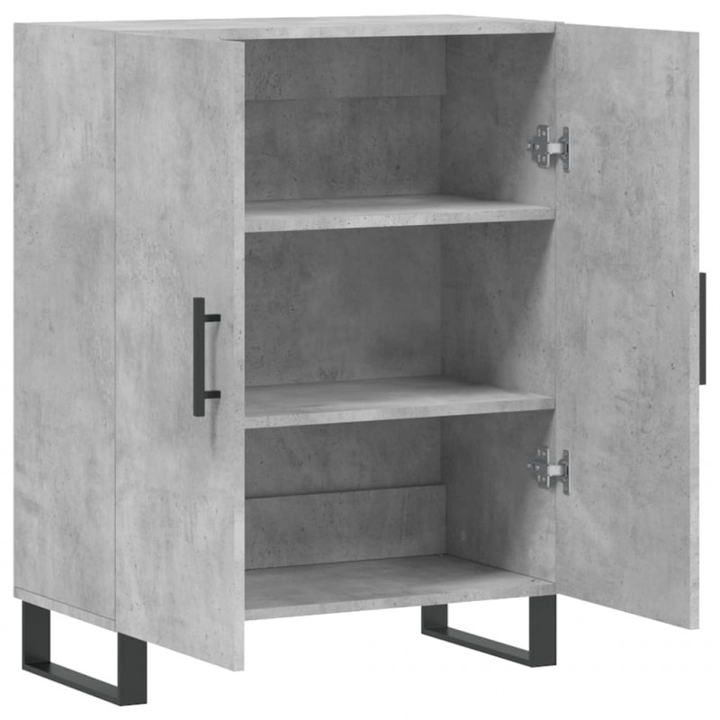 Szafka, szarość betonu, 69,5x34x90 cm, materiał drewnopochodny