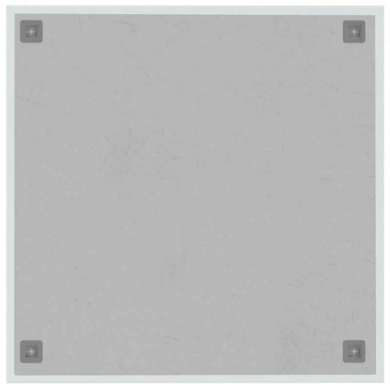 Ścienna tablica magnetyczna, biała, 60x60 cm, szkło hartowane