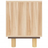 Stolik pod TV, brązowy, 105x30x40 cm, drewno sosnowe i rattan