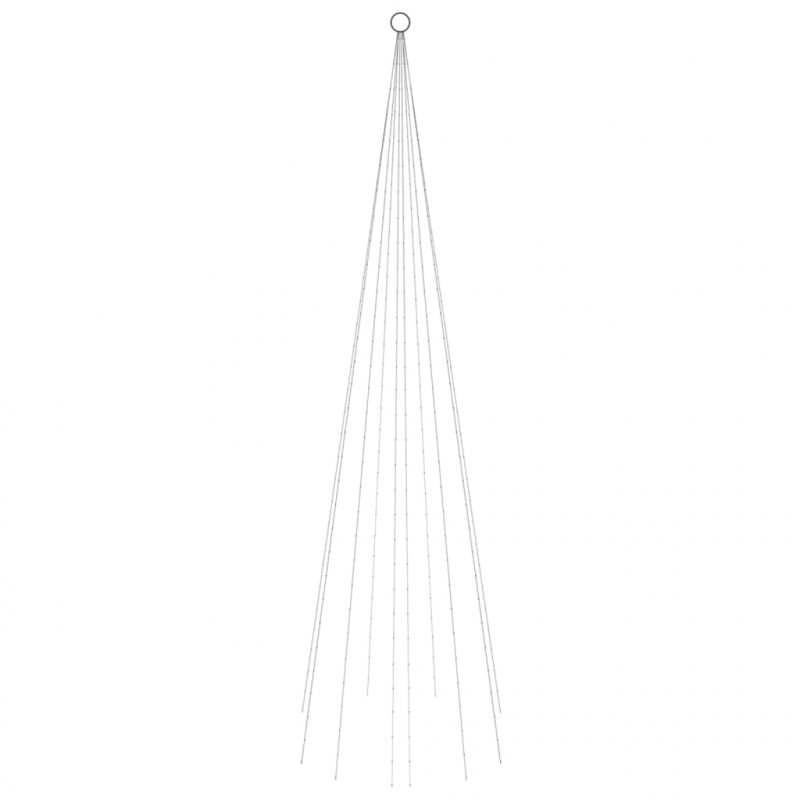 Choinka do montażu na maszcie, 310 niebieskich LED, 300 cm