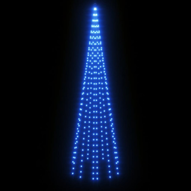 Choinka do montażu na maszcie, 310 niebieskich LED, 300 cm