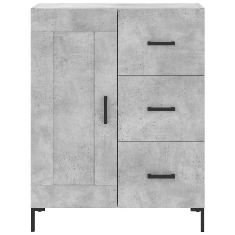 Szafka, szarość betonu, 69,5x34x90 cm, materiał drewnopochodny