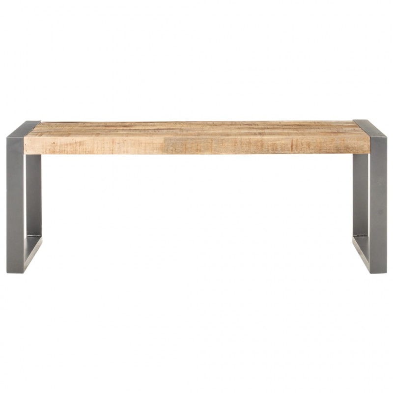 Stolik kawowy, 110x60x40 cm, surowe drewno mango