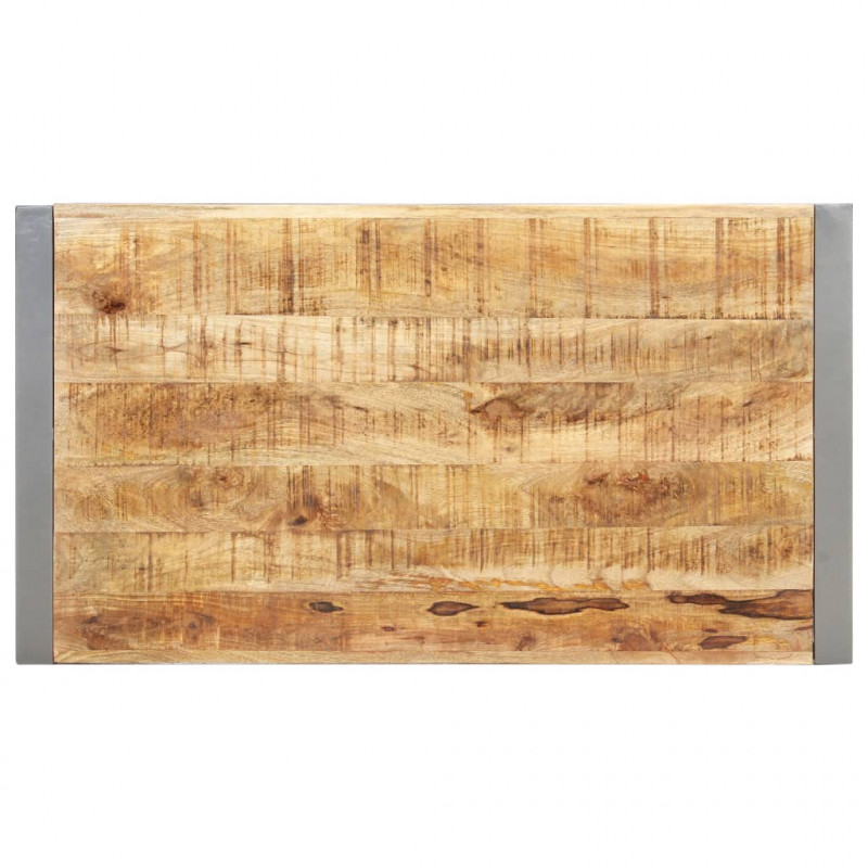 Stolik kawowy, 110x60x40 cm, surowe drewno mango