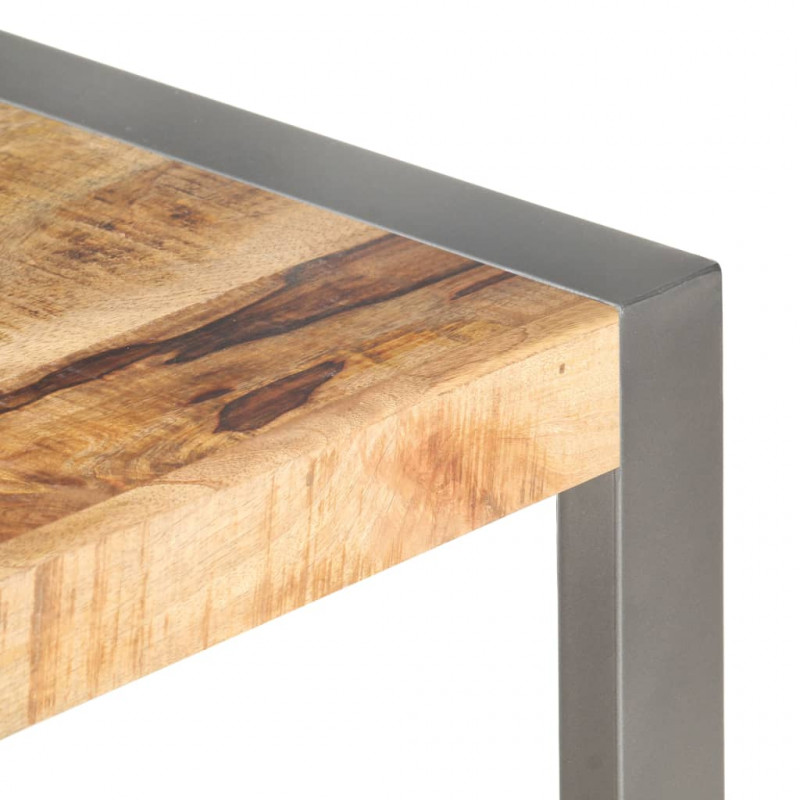 Stolik kawowy, 110x60x40 cm, surowe drewno mango