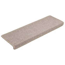 Nakładki na schody, 15 szt., 65x21x4 cm, taupe