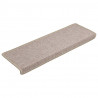 Nakładki na schody, 15 szt., 65x21x4 cm, taupe