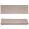Nakładki na schody, 15 szt., 65x21x4 cm, taupe