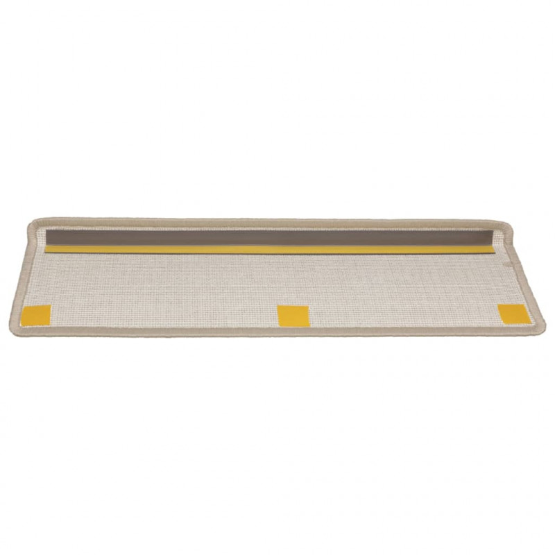 Nakładki na schody, 15 szt., 65x21x4 cm, taupe