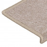 Nakładki na schody, 15 szt., 65x21x4 cm, taupe