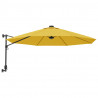 Ścienny parasol ogrodowy, żółty, 290 cm