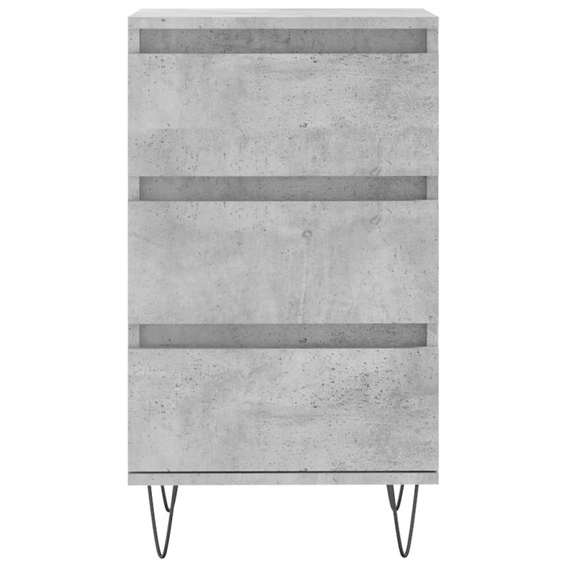 Komoda, szarość betonu, 40x35x70 cm, materiał drewnopochodny
