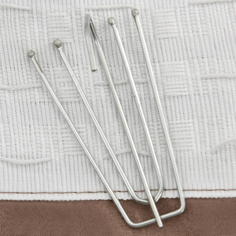 Zasłony stylizowane na lniane, 2 szt., taupe, 140x175 cm