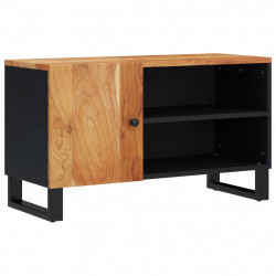 Szafka RTV, 80x33x46 cm, akacja i materiał drewnopochodny