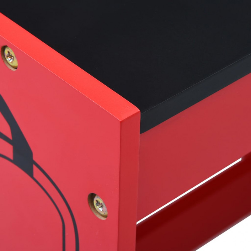 3-częściowy zestaw mebli dla dzieci, wóz strażacki, drewno