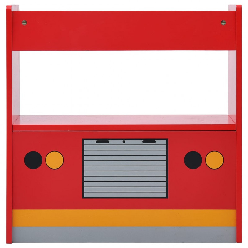 3-częściowy zestaw mebli dla dzieci, wóz strażacki, drewno