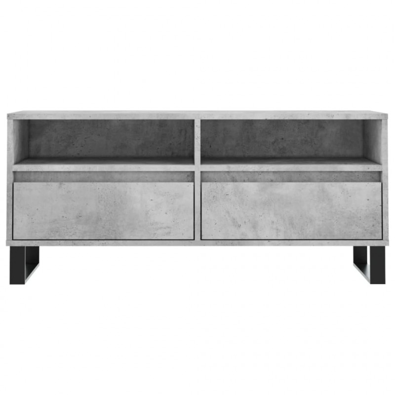 Szafka pod TV, szarość betonu, 100x34,5x44,5 cm