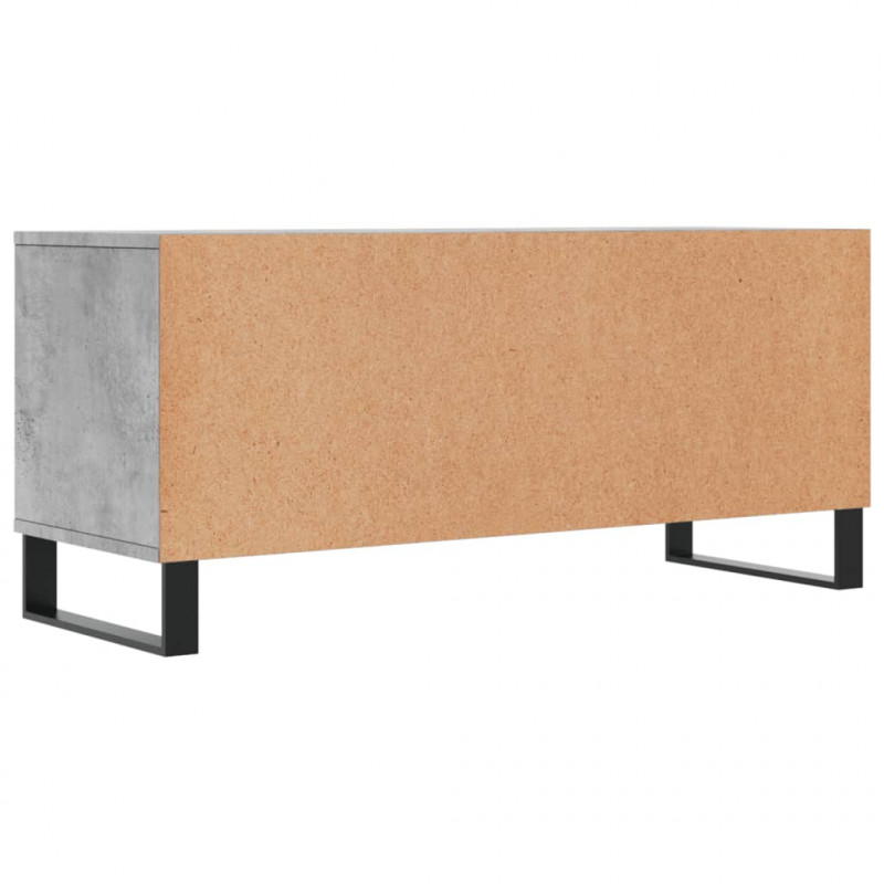 Szafka pod TV, szarość betonu, 100x34,5x44,5 cm