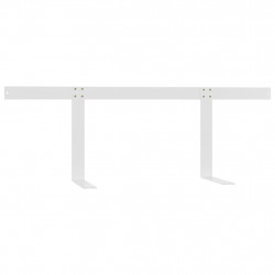 Oparcie do sofy z palet, białe, 110 cm, żelazo