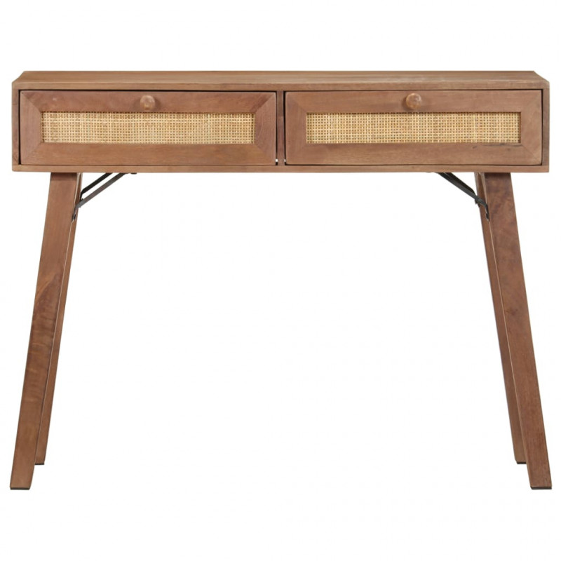 Stolik konsolowy, 100 x 35 x 76 cm, lite drewno mango