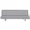 Sofa rozkładana, jasnoszara, poliester