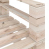 Ogrodowa sofa z palet, impregnowane drewno sosnowe