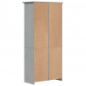Biblioteczka BODO, szara, 82x40x173 cm, sosnowa, 5 półek