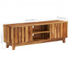 Szafka pod telewizor, lite drewno sheesham, 118 x 30 x 40 cm