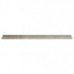 Półki ścienne, 4 szt., szarość betonu, 100x9x3 cm