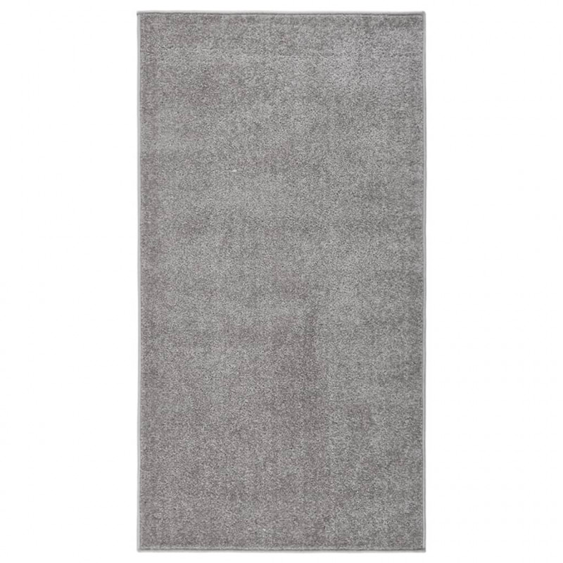 Dywan z krótkim runem, 80x150 cm, szary