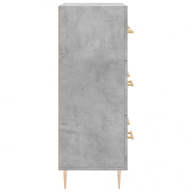 Szafka, szarość betonu, 69,5x34x90 cm, materiał drewnopochodny