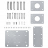 Zwijana markiza boczna, czerwona, 100 x 1000 cm