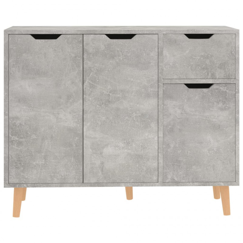 Szafka, szarość betonu, 90x30x72 cm, materiał drewnopochodny