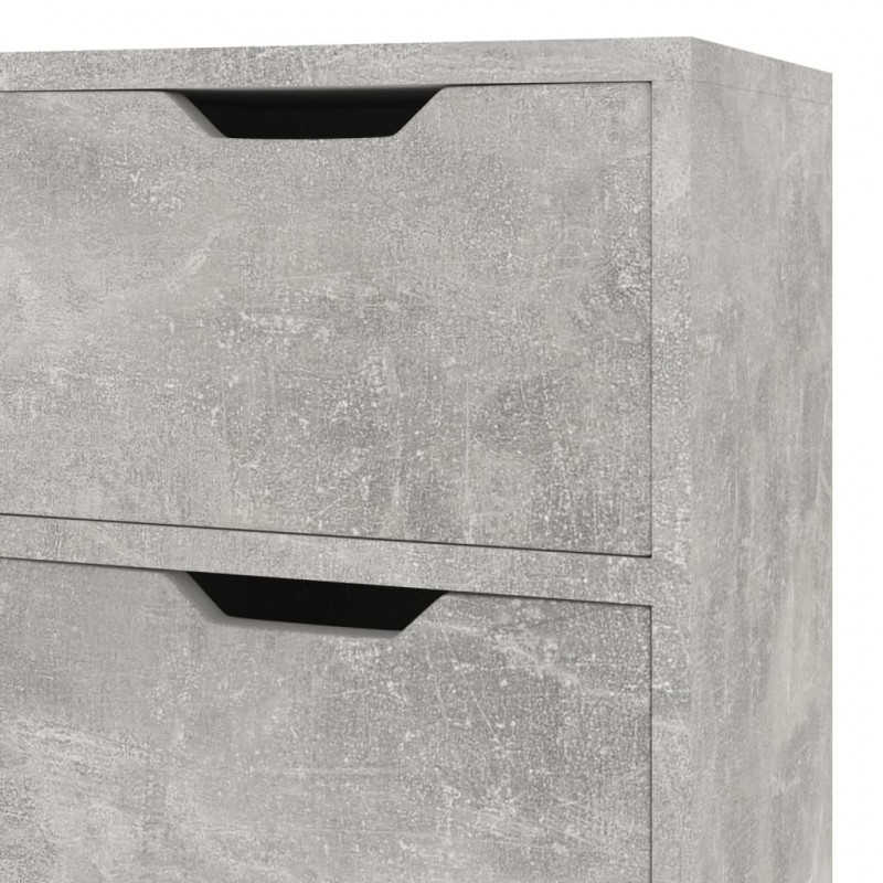 Szafka, szarość betonu, 90x30x72 cm, materiał drewnopochodny