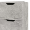 Szafka, szarość betonu, 90x30x72 cm, materiał drewnopochodny