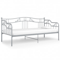 Rama sofy, szara, metalowa, 90x200 cm