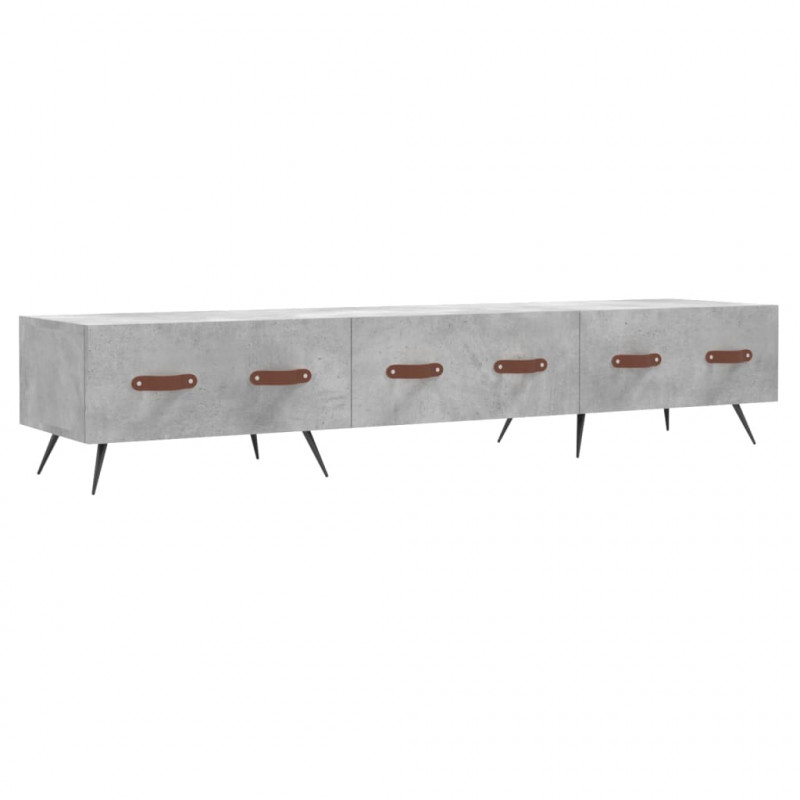 Szafka pod TV, szarość betonu, 150x36x30 cm