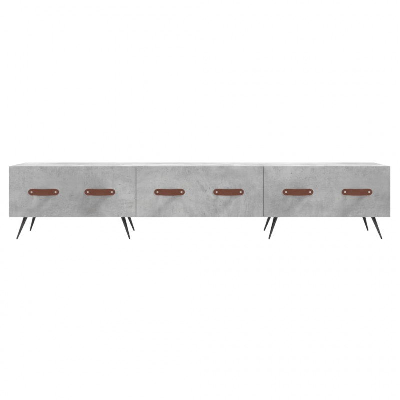 Szafka pod TV, szarość betonu, 150x36x30 cm