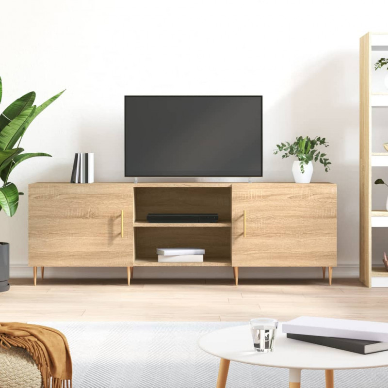 Szafka TV, dąb sonoma, 150x30x50 cm, materiał drewnopochodny