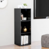 Szafka pod TV, szara na wysoki połysk, 107x35x37 cm