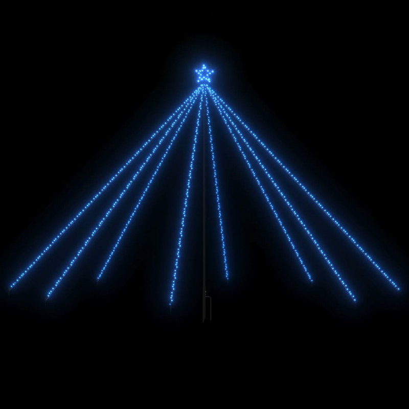 Choinka z lampek, wewn./zewn., 576 niebieskich diod LED, 3,6 m