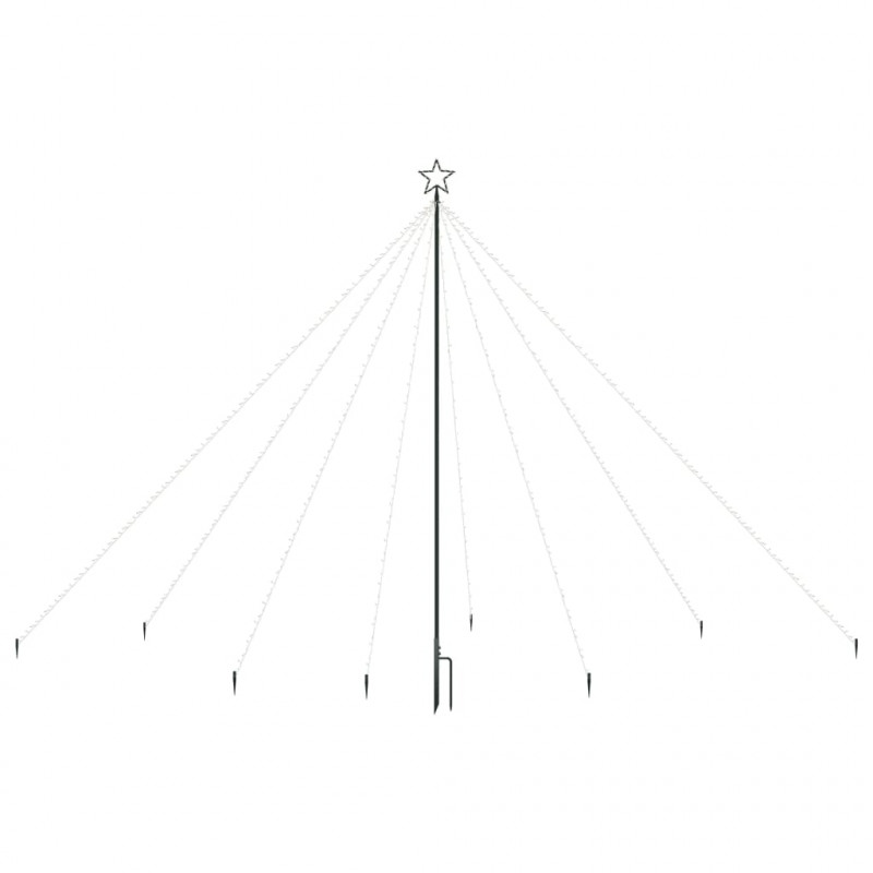 Choinka z lampek, wewn./zewn., 576 niebieskich diod LED, 3,6 m