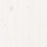Ławka ogrodowa, biała, 80x38x45 cm, lite drewno sosnowe