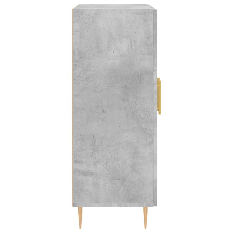 Szafka, szarość betonu, 69,5x34x90 cm, materiał drewnopochodny