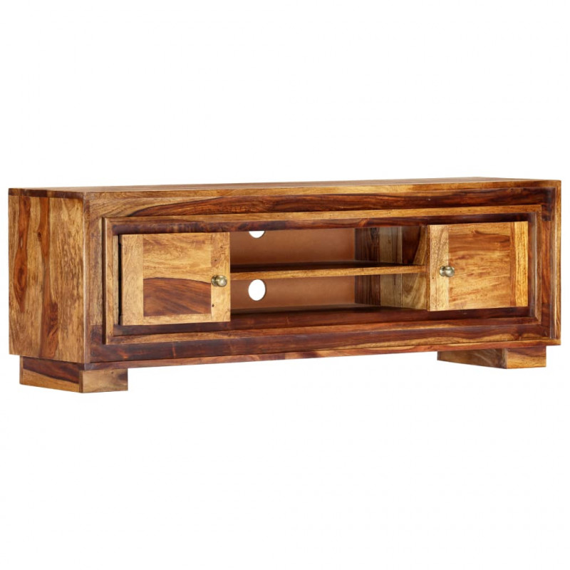 Szafka pod TV, 118x30x40 cm, lite drewno sheesham